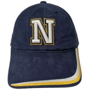 Force Blue One Size Baseball Cap Hat Embroidered Navy N Logo Cotton Strapback